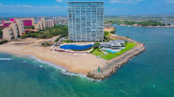 Infinity pool at Tres Mares overlooking the Pacific in Marina Vallarta